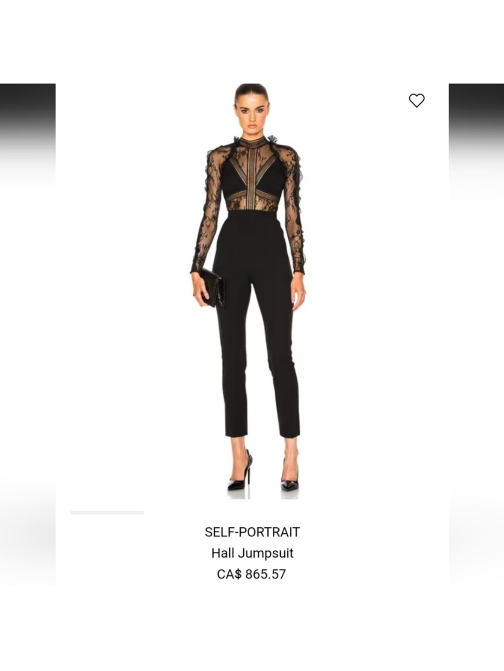 Self-Portrait Hall Lace & Ruffles Jumpsuit